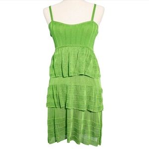 SOLD OFFLINE bebe apple green knit mini tank dress cross back